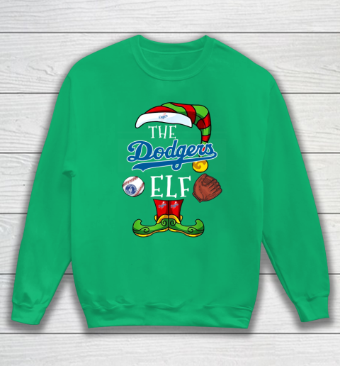 Los Angeles Dodgers Christmas ELF Funny MLB Sweatshirt 5