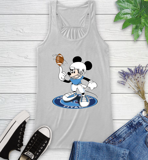 NFL Football Tennessee Titans Cheerful Mickey Disney Shirt Racerback Tank 2