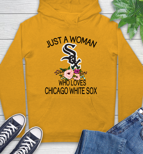 MLB Just A Woman Who Loves Chicago White Sox Baseball Sports Hoodie 2