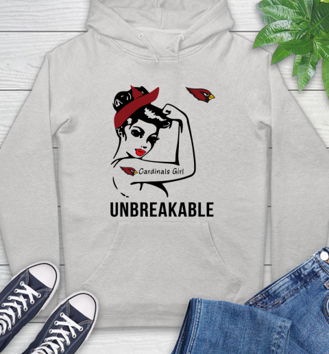 NFL Arizona Cardinals Girl Unbreakable Football Sports Hoodie