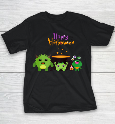 Happy Halloween Matching Family Cute Monster Youth T-Shirt