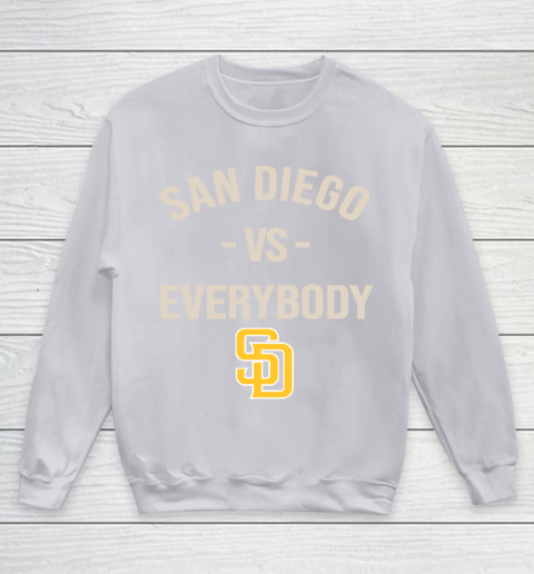 San Diego Padres Vs Everybody Youth Sweatshirt 3