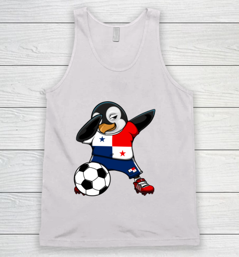 Dabbing Penguin Panama Soccer Fans Jersey Football Lovers Tank Top