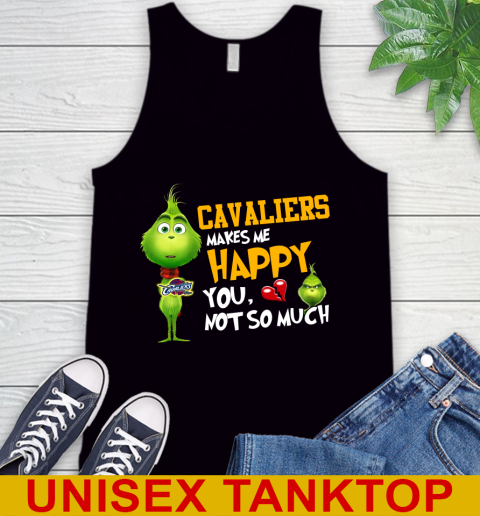 NBA Cleveland Cavaliers Makes Me Happy You Not So Much Grinch Basketball Sports Tank Top