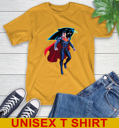 NFL Superman DC Sports Football Carolina Panthers T-Shirt 3