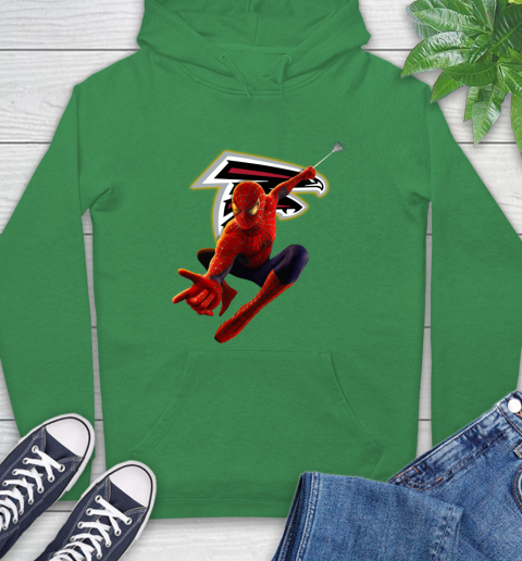 NFL Spider Man Avengers Endgame Football Atlanta Falcons Hoodie 8