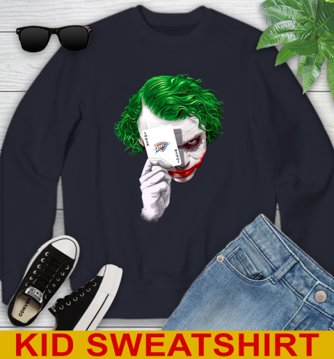 Oklahoma City Thunder NBA Basketball Joker Card Shirt Youth Sweatshirt 2