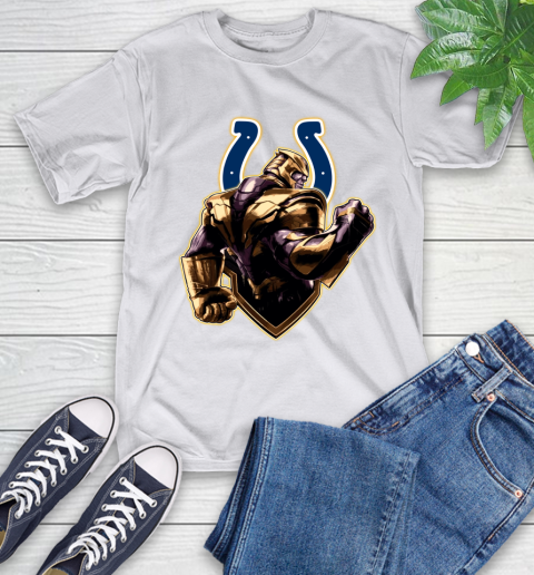 NFL Thanos Avengers Endgame Football Sports Indianapolis Colts T-Shirt 12