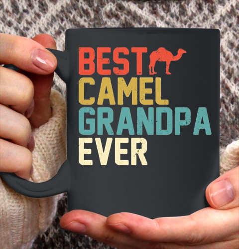 Grandpa Funny Gift Apparel  Best Camel Grandpa Ever Retro Grandpa Gifts Ceramic Mug 11oz