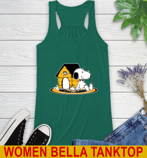 NHL Hockey Pittsburgh Penguins Snoopy The Peanuts Movie Shirt Racerback Tank 7