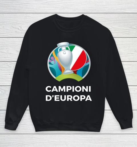 Campioni D'Europa  Champions Of Europe Italy Jersey Flag For Italy National Team European Champion Youth Sweatshirt