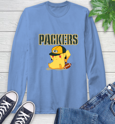 NFL Pikachu Football Sports Green Bay Packers Long Sleeve T-Shirt 11