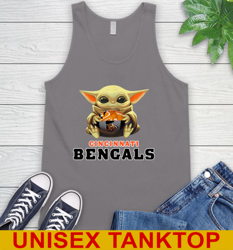 NFL Football Cincinnati Bengals Baby Yoda Star Wars Shirt Tank Top 7
