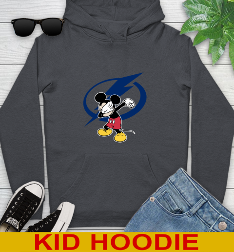 Tampa Bay Lightning NHL Hockey Dabbing Mickey Disney Sports Youth Hoodie 9