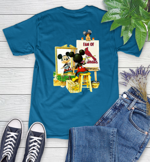 MLB Baseball St.Louis Cardinals Mickey Drawing Shirt 89