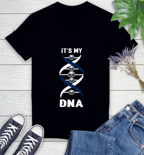 Buffalo Sabres NHL Hockey It's My DNA Sports Women's V-Neck T-Shirt