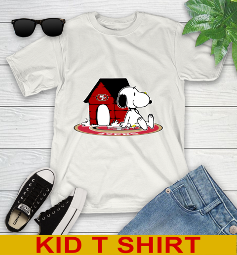 NFL Football San Francisco 49ers Snoopy The Peanuts Movie Shirt Youth T-Shirt