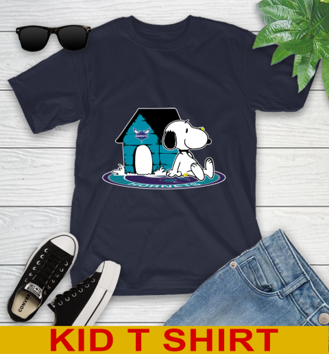 NBA Basketball Charlotte Hornets Snoopy The Peanuts Movie Shirt Youth T-Shirt 3