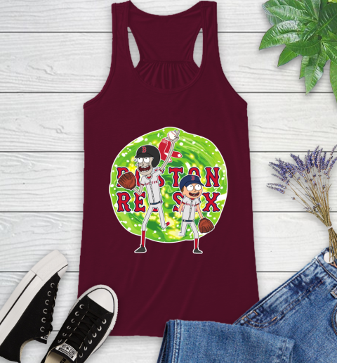 MLB Boston Red Sox Rick And Morty Baseball Sports Racerback Tank 3
