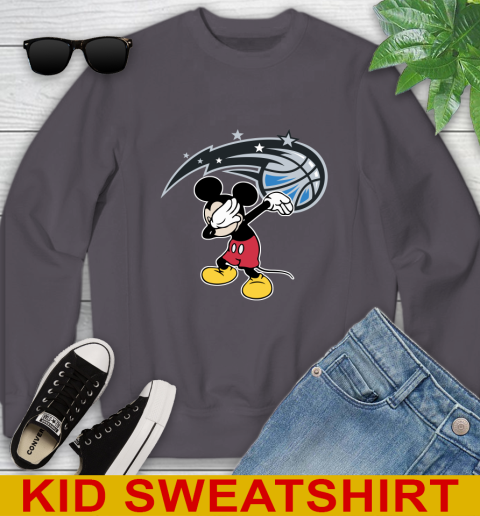 Orlando Magic NBA Basketball Dabbing Mickey Disney Sports Youth Sweatshirt 6