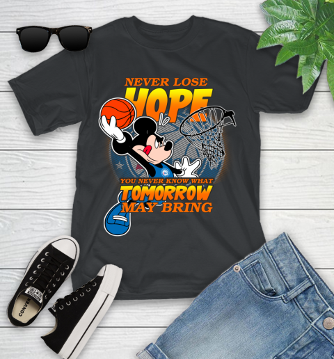 Philadelphia 76ers NBA Basketball Mickey Disney Never Lose Hope Youth T-Shirt