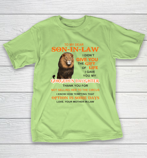To My Dear Son In Law T-Shirt 6