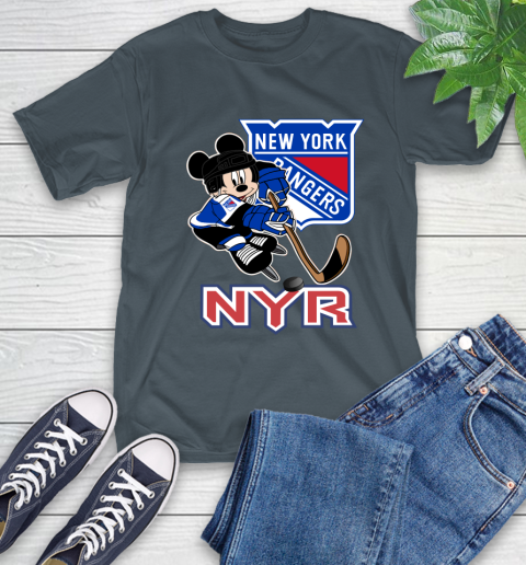 NHL New York Rangers Mickey Mouse Disney Hockey T Shirt T-Shirt 9