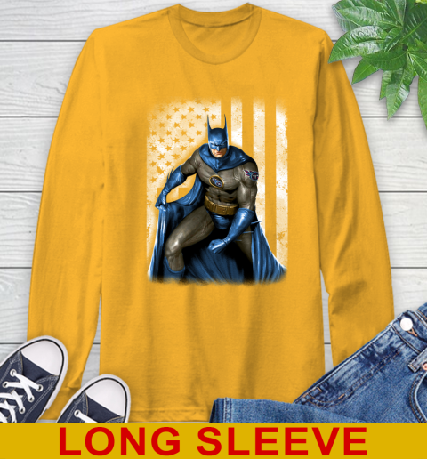 Tennessee Titans NFL Football Batman DC American Flag Shirt Long Sleeve T-Shirt 2