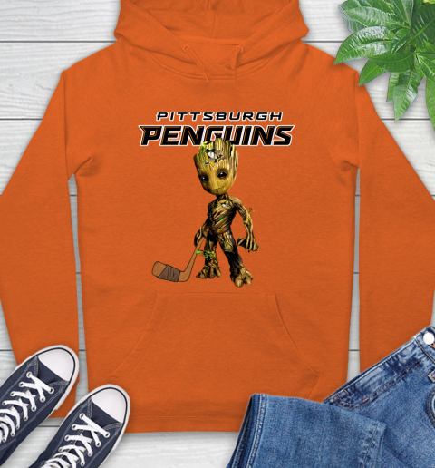 Pittsburgh Penguins NHL Hockey Groot Marvel Guardians Of The Galaxy Hoodie 5