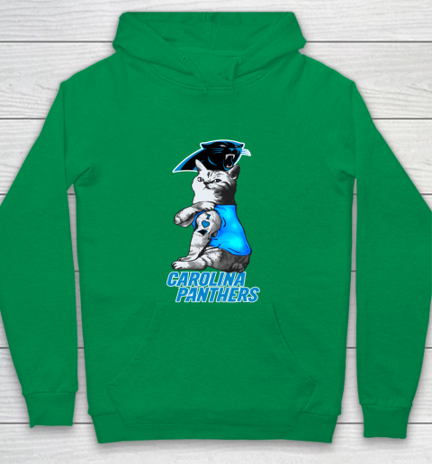 NFL Football My Cat Loves Carolina Panthers Youth Hoodie 4