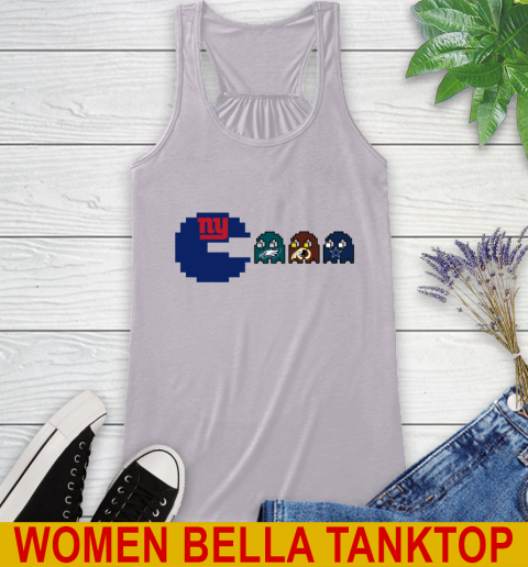 New York Giants NFL Football Pac Man Champion Racerback Tank 6 New York Giants NFL Football Pac Man Champion Racerback Tank - Image 6