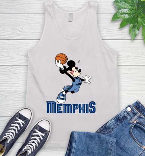 NBA Basketball Memphis Grizzlies Cheerful Mickey Mouse Shirt Tank Top 2