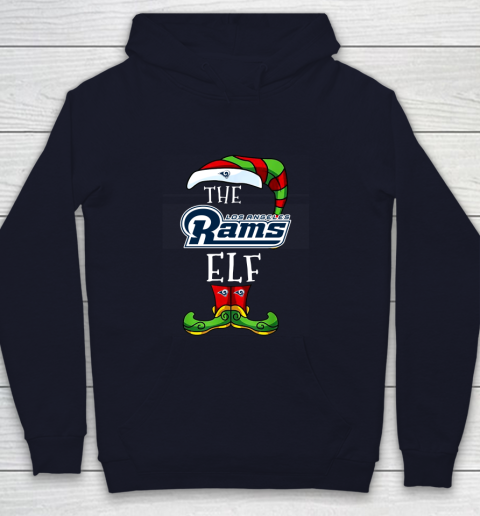 Los Angeles Rams Christmas ELF Funny NFL Youth Hoodie 2