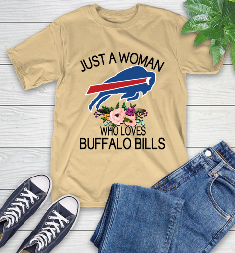 NFL Just A Woman Who Loves Buffalo Bills Football Sports T-Shirt 6