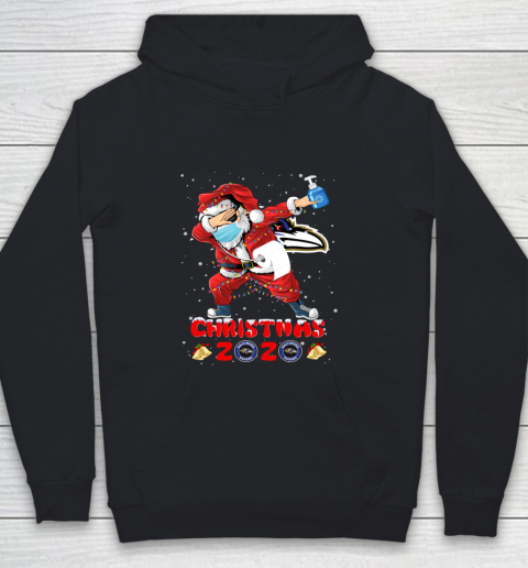 Baltimore Ravens Funny Santa Claus Dabbing Christmas 2020 NFL Youth Hoodie