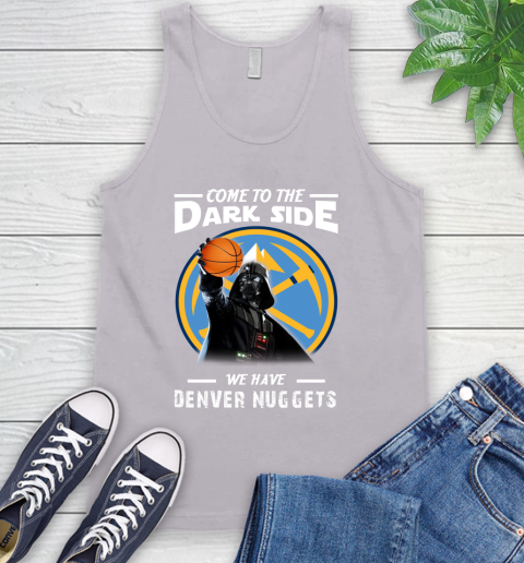 NBA Come To The Dark Side We Have Denver Nuggets Star Wars Darth Vader Basketball Tank Top 3