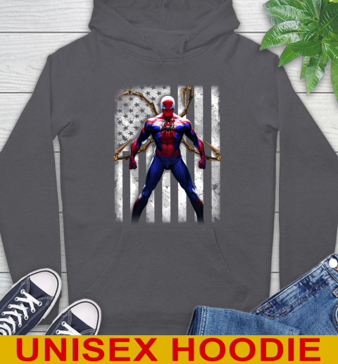 NHL Hockey New Jersey Devils Spider Man Avengers Marvel American Flag Shirt Hoodie 7