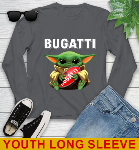 Star Wars Baby Yoda Hugs Bugatti Car Shirt 125