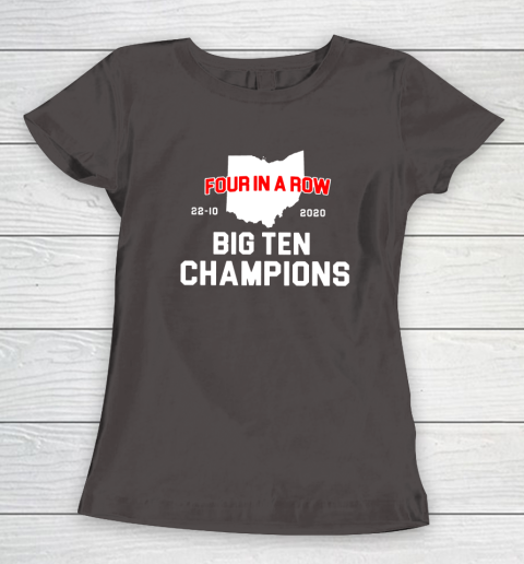 Big Ten Champions Four in a Row 2020 Women's T-Shirt 7