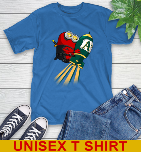 MLB Baseball Oakland Athletics Deadpool Minion Marvel Shirt T-Shirt 11
