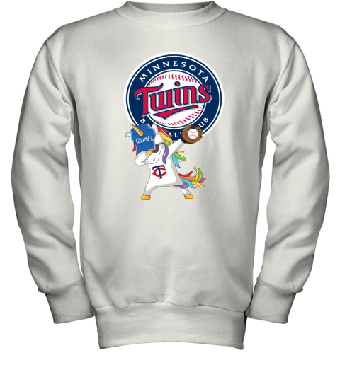 Hip Hop Dabbing Unicorn Flippin Love Minnesota Twins Youth Sweatshirt