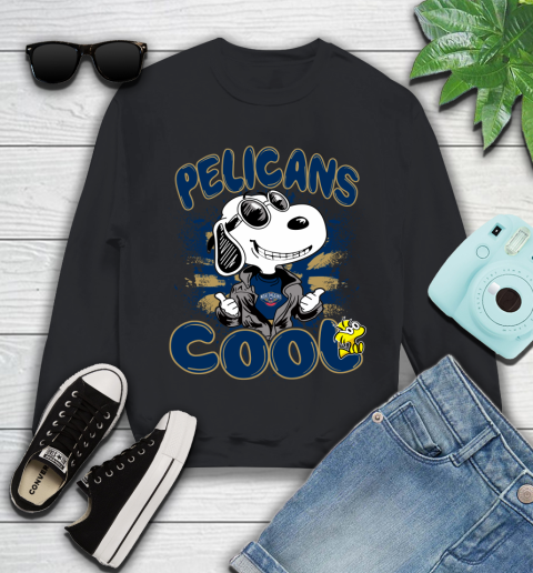 NBA Basketball New Orleans Pelicans Cool Snoopy Shirt Youth Sweatshirt