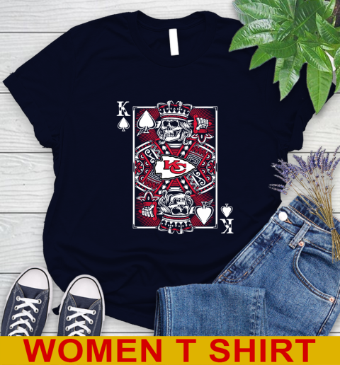 Kansas City Chiefs NFL Football The King Of Spades Death Cards Shirt Women's T-Shirt 2