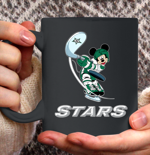 NHL Hockey Dallas Stars Cheerful Mickey Mouse Shirt Ceramic Mug 11oz
