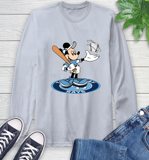 MLB Baseball Tampa Bay Rays Cheerful Mickey Disney Shirt Long Sleeve T-Shirt 6