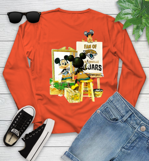 NFL Football Jacksonville Jaguars Mickey Drawing Shirt 115