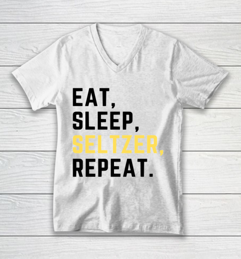 Bud Light Seltzer  Eat Sleep Seltzer Repeat V-Neck T-Shirt