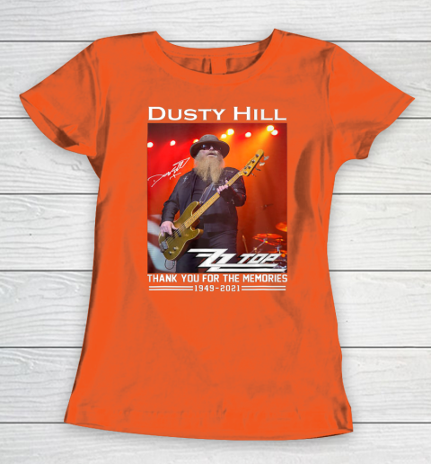 Dusty Hill Thank You For Memories Women's T-Shirt 3