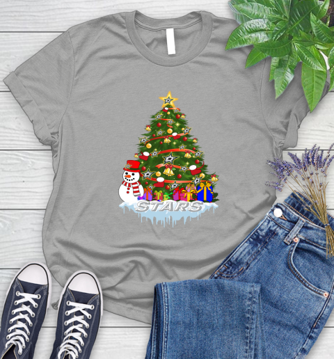 Dallas Stars Merry Christmas NHL Hockey Sports Women's T-Shirt 10