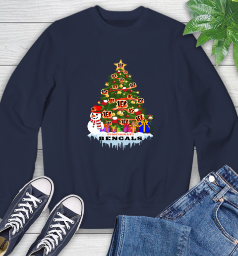 Cincinnati Bengals Merry Christmas NFL Football Sports Sweatshirt 3